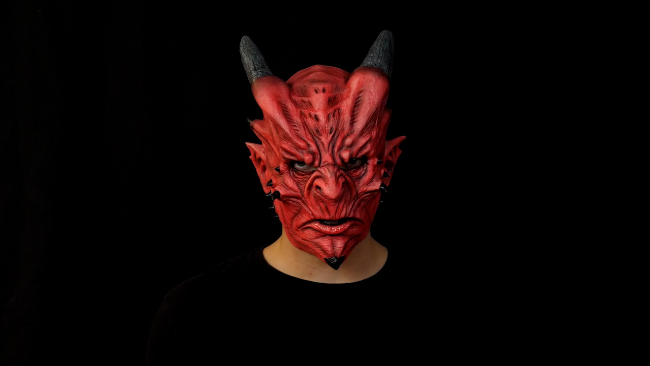 FUN6526 Adult Demon Latex Mask